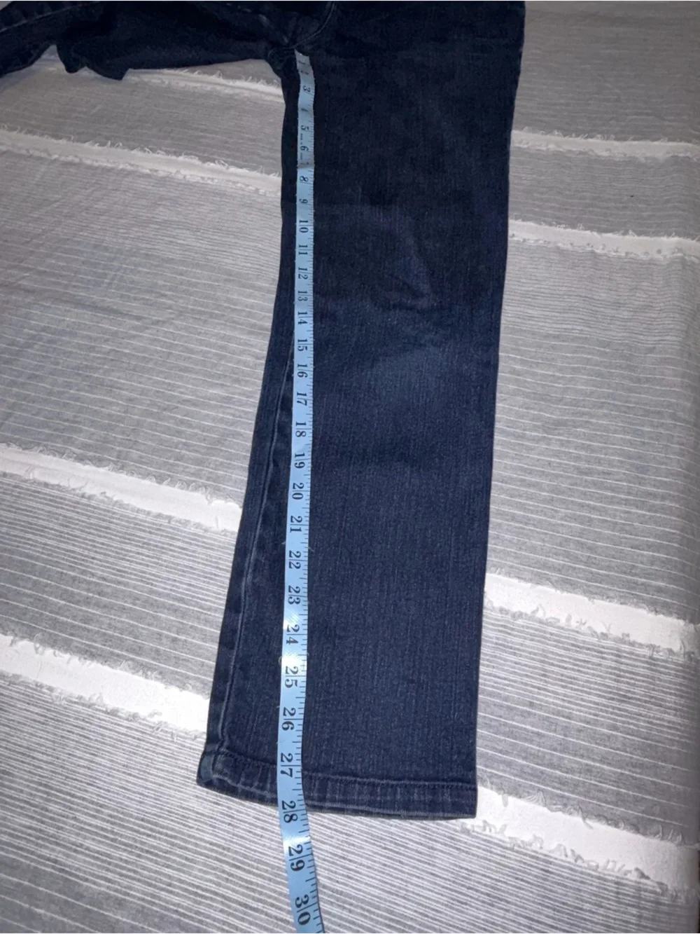 Amanda Dark Indigo Straight-Leg Jeans size 2 missy short Gloria Vanderbilt